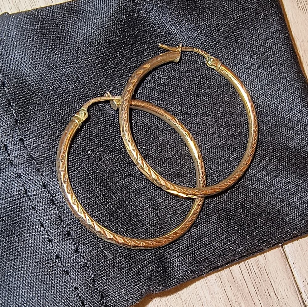 Gold Hoops - image 1